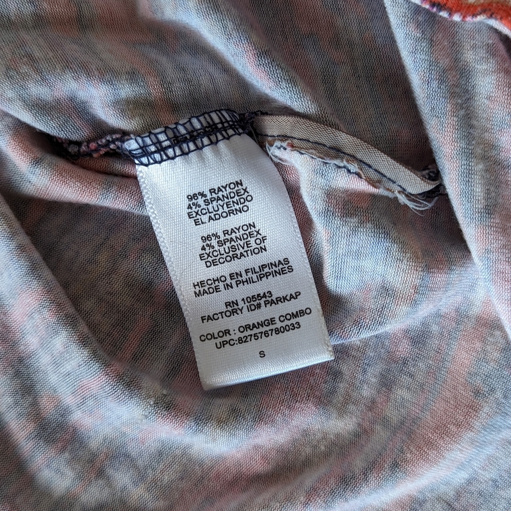 Daisy Fuentes Women's Mini Dress Size Small Multicolor Short Sleeve Pullover - Picture 8 of 9